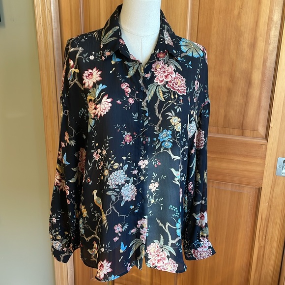 H&M GP & JBAKER gorgeous detailed blouse size 6 - Picture 3 of 11